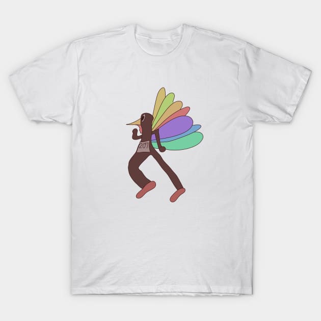 Turkey Trotting T-Shirt by Sci-Emily